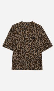 Anine Bing | Avi Tee - Black & Brown Leopard