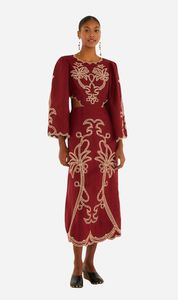 Farm Rio | VT Maxi Artesanal Brasil - Burgundy