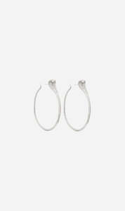 Full Price 3: Zoe & Morgan | Snake Hoops - Silver