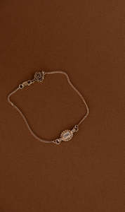 Full Price 3: Zoe & Morgan | Odette Bracelet - Gold Baguette\White Topaz