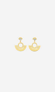 Full Price 3: Zoe & Morgan | Pocket Full Of Sunshine Earrings - Gold/White Topaz