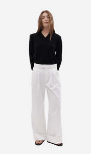 Pants Skirts: Rebe | Spence Trouser - Salt White