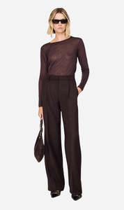 Anine Bing | Trent Trouser - Deep Brown