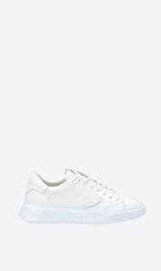 Pm Shoes: Phlippe Modlel | Temple Low - Veau Blanc
