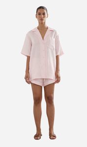 Caitlin Crisp | Juno Short - Pink Linen