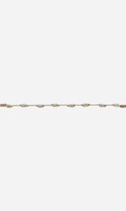 Tityaravy: Tityaravy | Lotus Bracelet - Beige/Turquoise