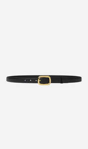 Frame Denim: Frame Denim | The Rounded Buckle Belt - Black