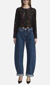 Frame | The Lace Blouse - Black