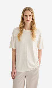 Last Ones: Laing | Short Sleeve Silk Blend Knit - Cream