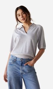 Dear Dylan | Merino Palmer Polo - Fog