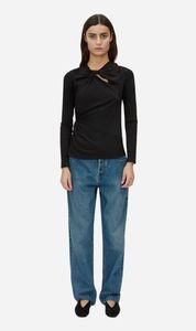 Sale Tops: Camilla and Marc | Felton Knot Long Sleeve Tee - Black