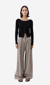 St Agni: St Agni | Merino Wool Ballet Cardi - Black