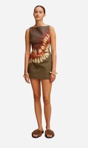 Green: Alemais | Marilyn Denim Mini Dress