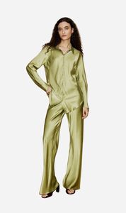 Silk Laundry | Bias Cut Shirt - Sage