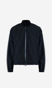 Wynn Hamlyn | Zipper Sleeve Bungy Jacket - Black/White