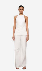 Summer Whites: One of Others | Bea Belted Pant - White