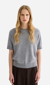 Laing | Jasper Short Sleeve Crewneck - Grey Marle