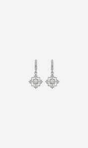 The Gift Guide: Zoe & Morgan | Centred Earrings - Silver/White Zircon