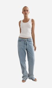 Caitlin Crisp: Caitlin Crisp | Low Rise Leo Jean - Light Blue