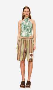 Green: Alemais | Sara Silk Scarf - Multi