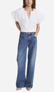 Frame Denim: Frame Denim | The Dramatic Sleeve Blouse - White