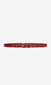 Frame Denim: Frame Denim | The Eyelet Belt - Cabernet