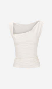 Summer Whites: Dominique Healy | Nevermind Singlet - White