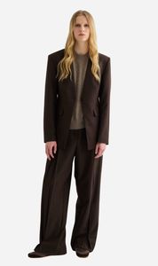 Laing | Invert Pleat Trouser - Truffle