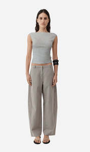 St Agni | Organic Cotton Ballerina Top - Grey Marle