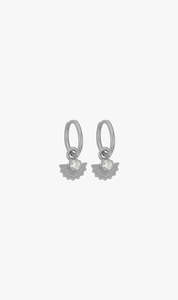 Zoe & Morgan | Eos Earrings - Sterling Silver With White Zircon