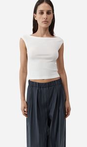 Summer Whites: St Agni | Organic Cotton Off Shoulder Top - White