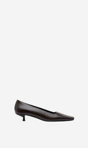 St Agni | Square Toe Pump - Coffee