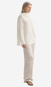 Laing: Laing | Satin Relaxed Pant - Champange
