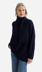 Laing: Laing | Alpaca Sweater With Tie - Midnight
