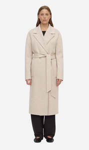 Womens Outerwear: Assembly Label | Ivy Wool Coat - Oat Marle