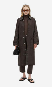 Womens Outerwear: Camilla and Marc | Enzo Denim Coat - Espresso