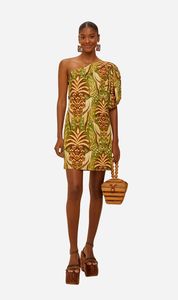 Farm Rio | Tapestry One Shoulder Mini Dress - Pineapple
