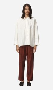 Marle | Edie Shirt - Ivory / Black Stripe