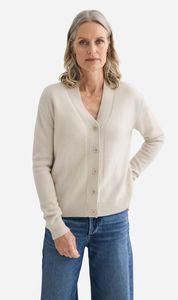 Laing | Cashmere V Neck Cardigan - Oyster