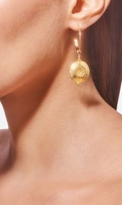 Tityaravy | Aravinda Earrings 002 - Gold / Ruby
