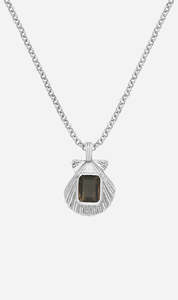 Zoe & Morgan | Alara Necklace - Silver Smokey Quartz