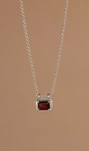 The Gift Guide: Zoe & Morgan | Naia Necklace - Silver Rhodolite Garnet