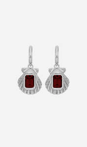 The Gift Guide: Zoe & Morgan | Cordelia Earrings - Silver With Rhodolite Garnet