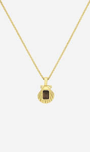 The Gift Guide: Zoe & Morgan | Cordelia Necklace - Gold Smokey Quartz