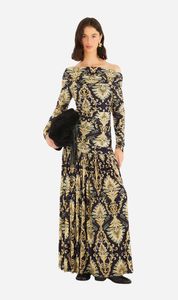 Farm Rio | Wonderful Arabesque Dress - Navy Blue