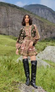 Sale Dresses 1: Farm Rio | Flowering Garden Tree Mini Dress - Green
