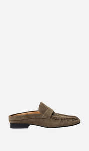 Green: La Tribe | Naomi Mule - Khaki Suede