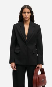 Womens Outerwear: Samsoe Samsoe | Saheaven Blazer - Black