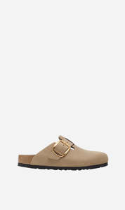 Shoe Sale: Birkenstock | Boston Big Buckle Oiled Leather Regular - Tobacco Brown