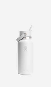Fresh Is Best: Hydro Flask | 32 Oz Wide Flex Straw Cap - White
